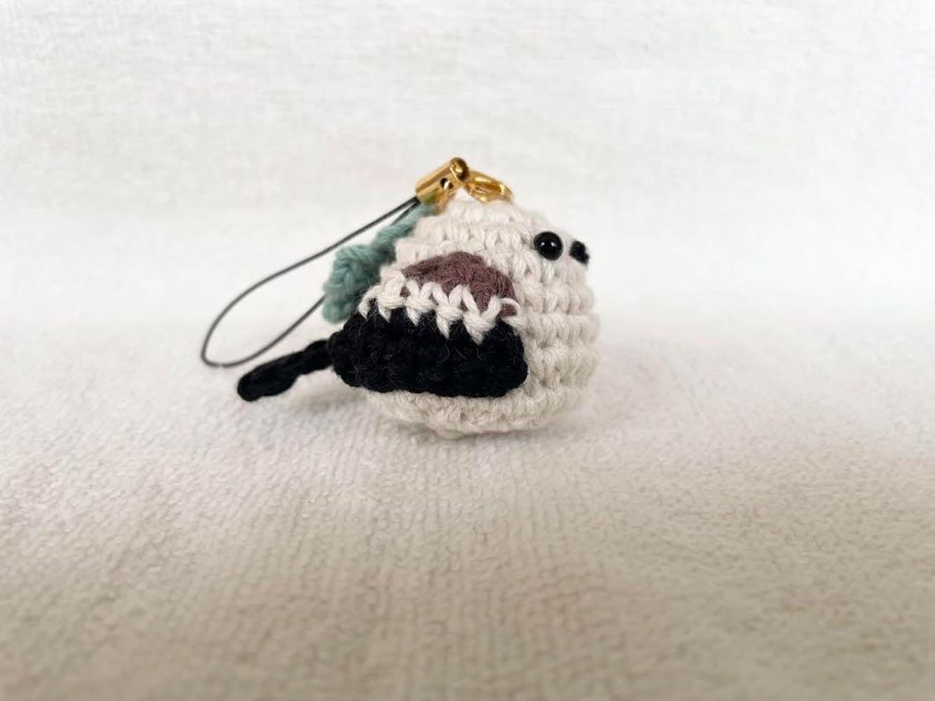 あみぐるみ　編み物　キーホルダー かぎ針編みのキーホルダー、動物のキーホルダー、かぎ針編みの